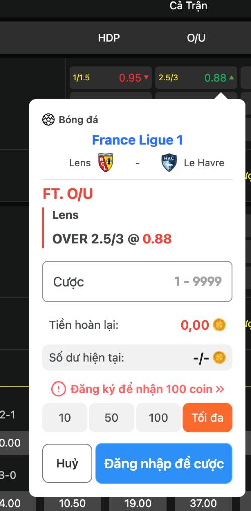 Kèo tài xỉu Ligue 1 không phù hợp với tư duy bắt tài
